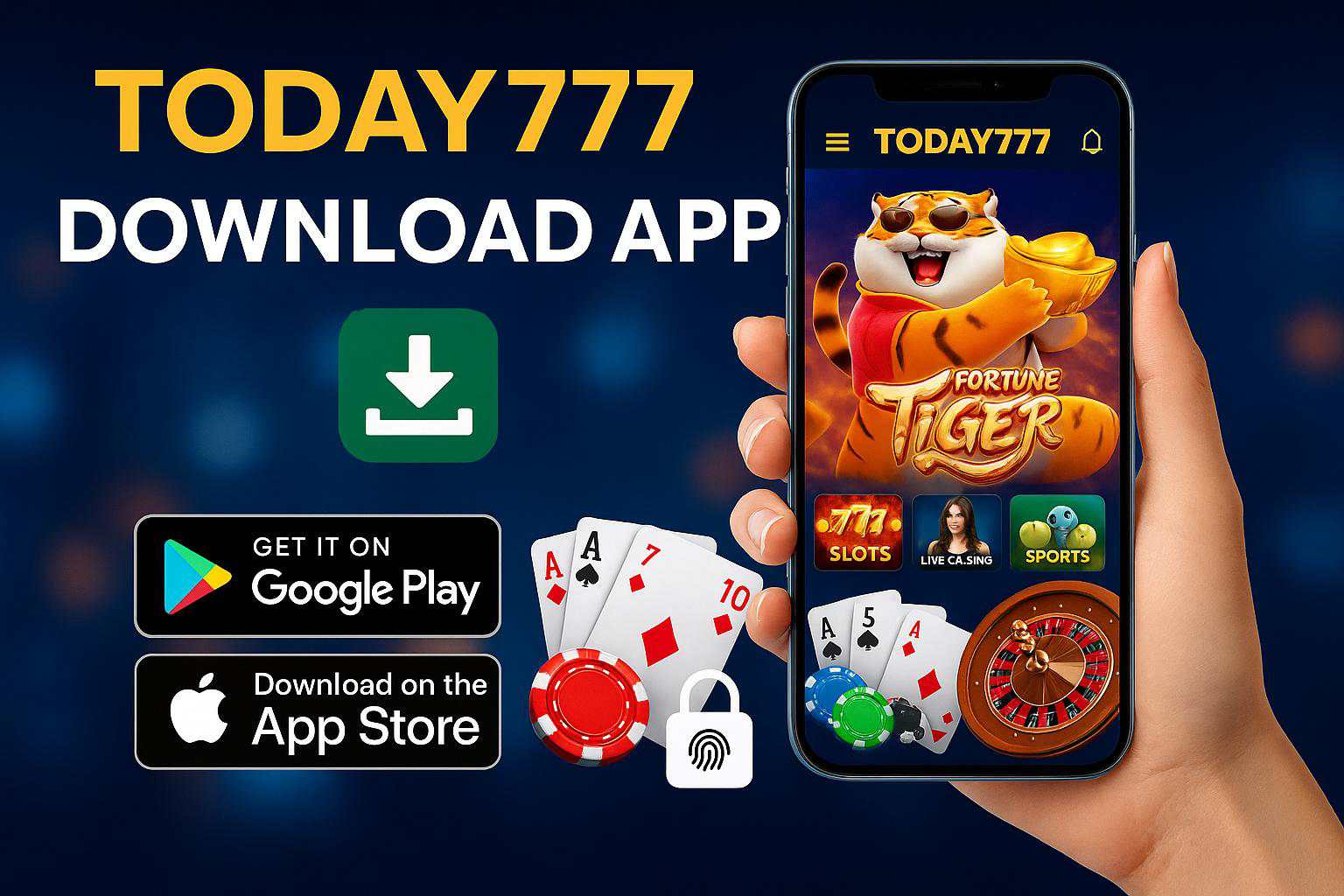 Baixar o TODAY777 Cassino App