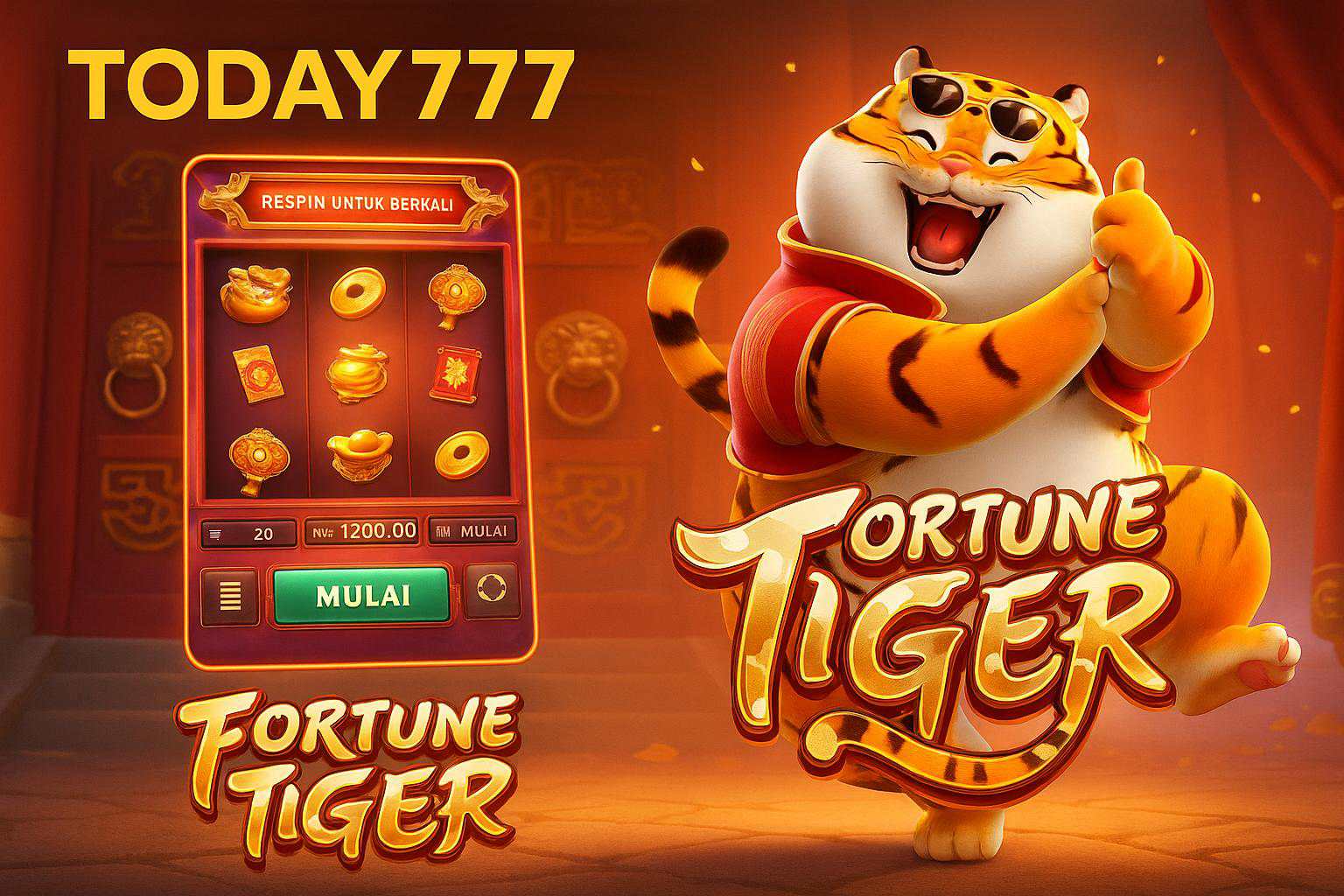Fortune Tiger é um jogo imperdível no TODAY777 Casino
