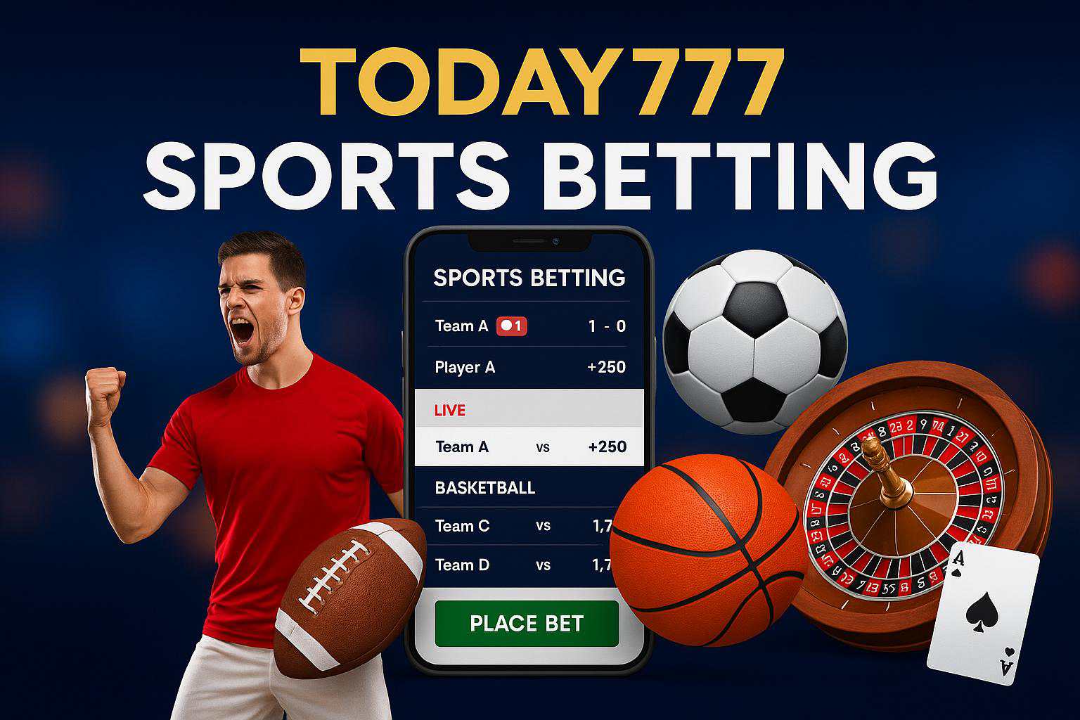 Apostas esportivas no cassino online TODAY777  